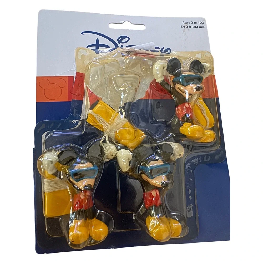 Vintage 2001 Disney Mickey Mouse Works Parachute Party Favors 3 Pack Tapper